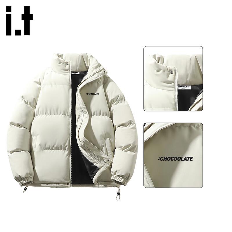 CHOCOOLATE Men s Loose Fit Stand-Collar Padded Jacket 2XL