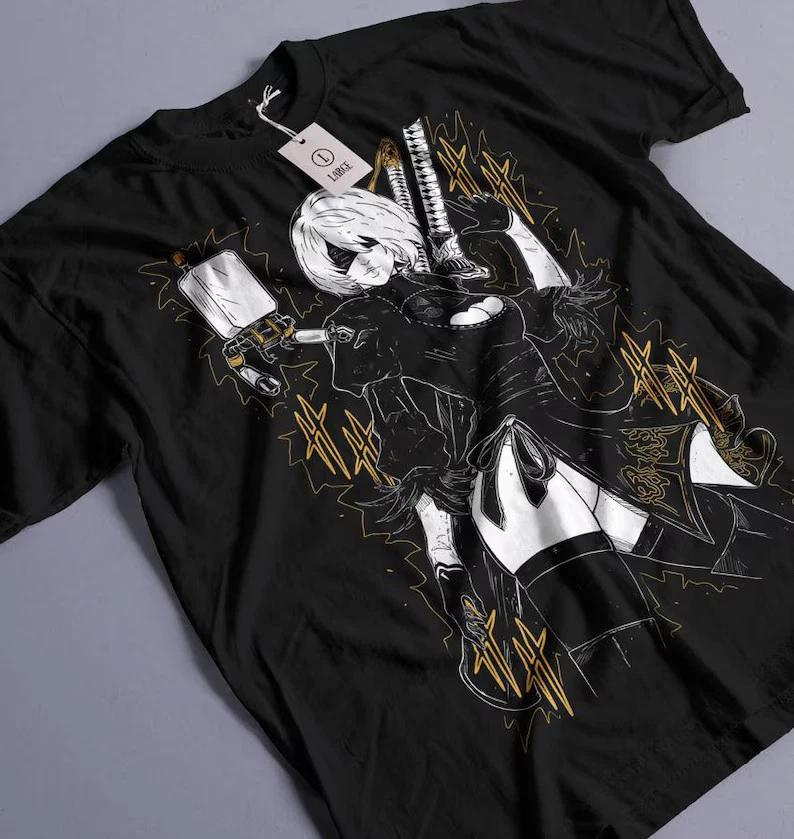 Nier 2b Yorha Gaming Tshirt Anime Waifu Anime Unisex Tshirt S