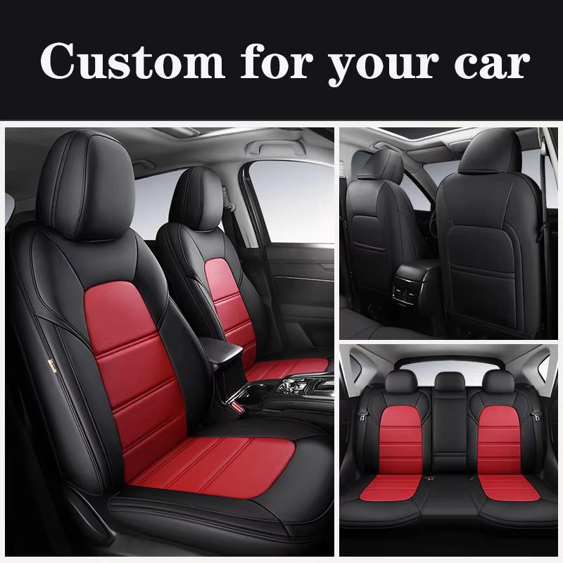 PU Leather Custom Fit Car Seat Covers For Ssangyong Rexton kyron Korando Actyon Sport Rodius Luxury Auto Interior Accessories