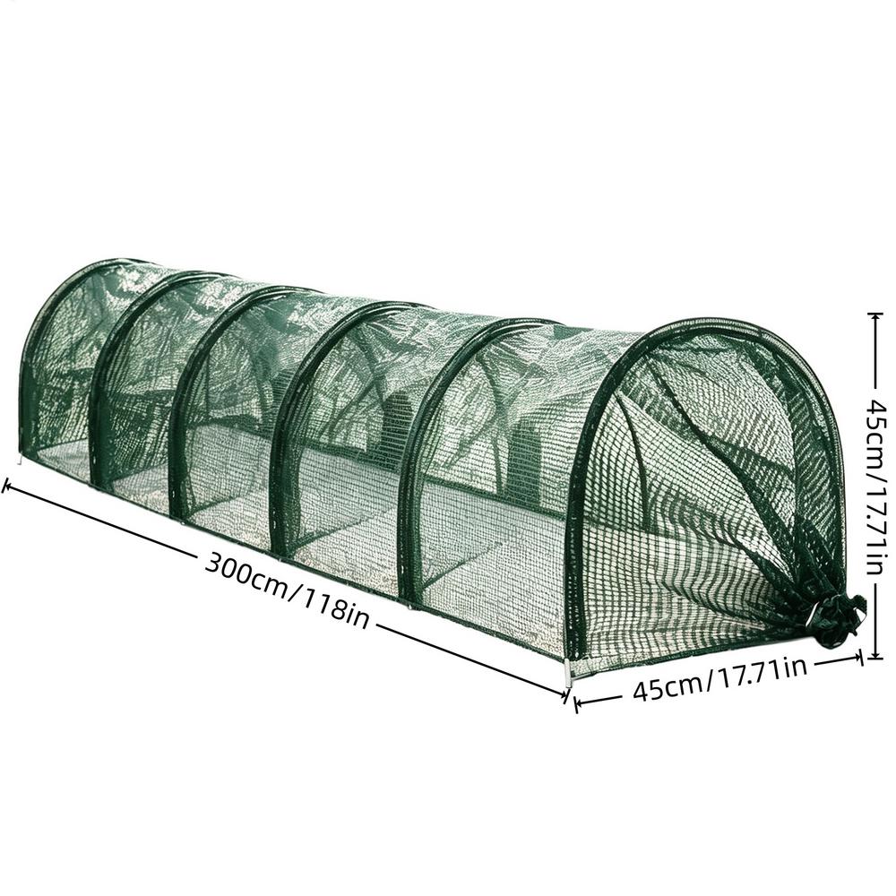 Chicken Tunnel Foldable Long Quick Installation Flexible Yard Outside Chicken Tunnels for Ducks Geese Rabbits Small Pets Chicks