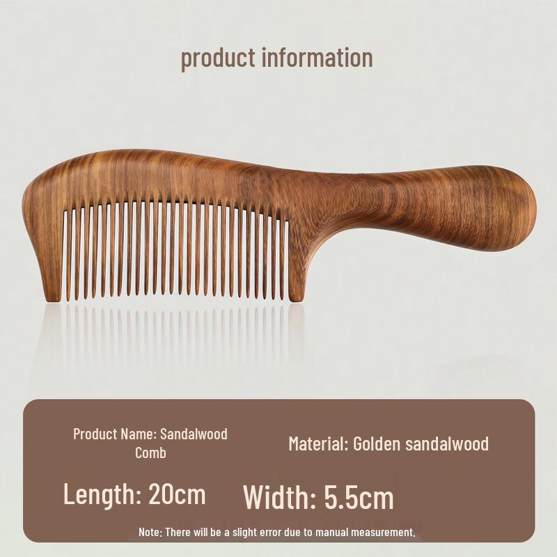 Golden Sandalwood Massage Hair Comb