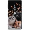 Cute Paint Cover For Sony Xperia XZ3 XZ2  XZ1 XA2 XA1 Ultra Plus Compact Premium Case Black Silicone TPU Coque Shockproof Capa