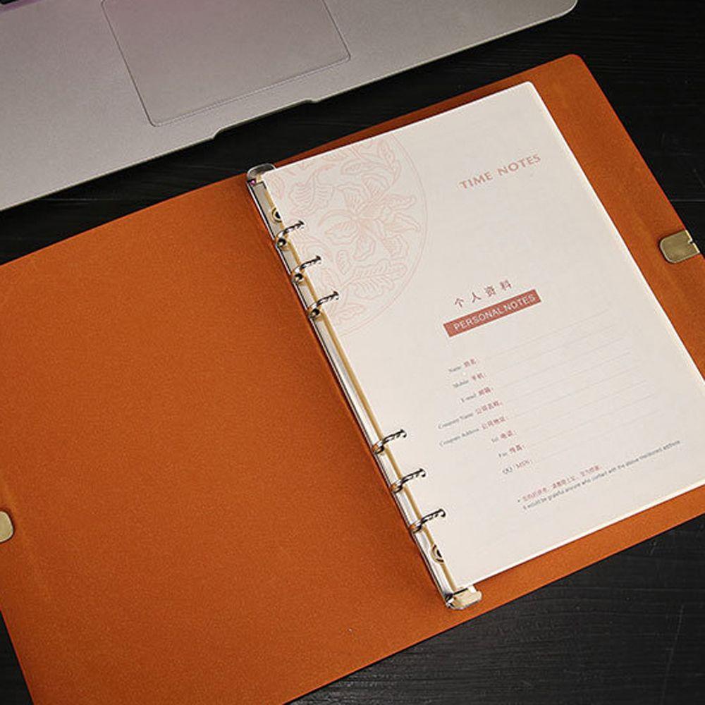 Schedules Organizer List Weekly Leather Notebook Strapped Notepad Stationery Supplies Loose-leaf