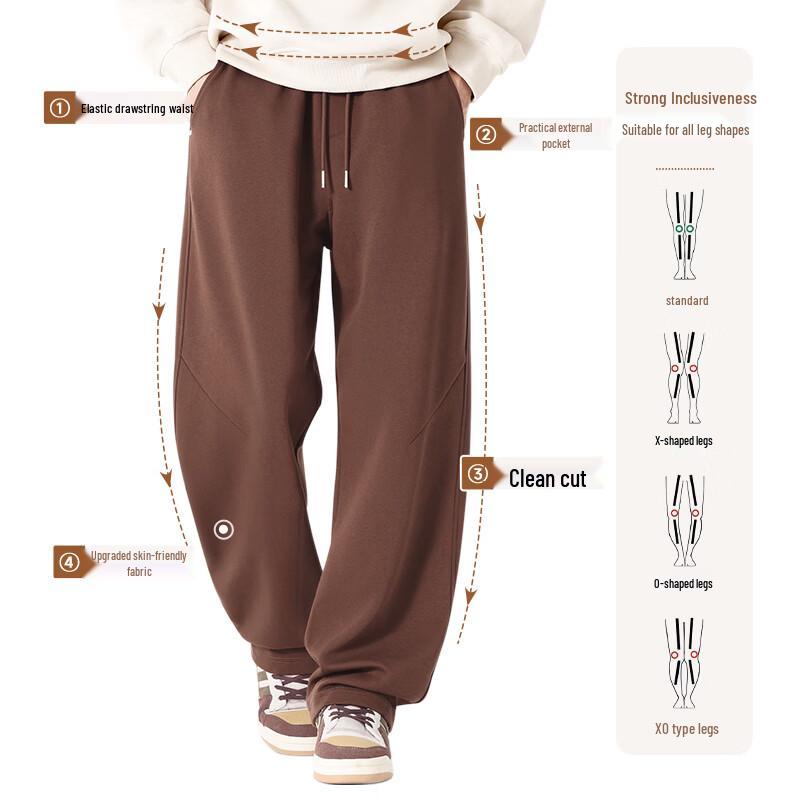 MINISO Men's Cotton-Feel Sports Sweatpants