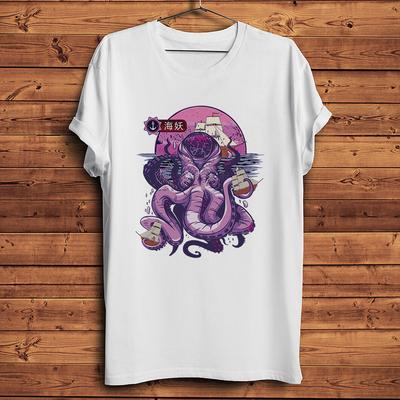 Funny Kraken Octopus Attack Takoyaki Squid Amusing TshirtUnisex Casual Short Sleeve TShirtUnisex Streetwear TeeBreathable Print