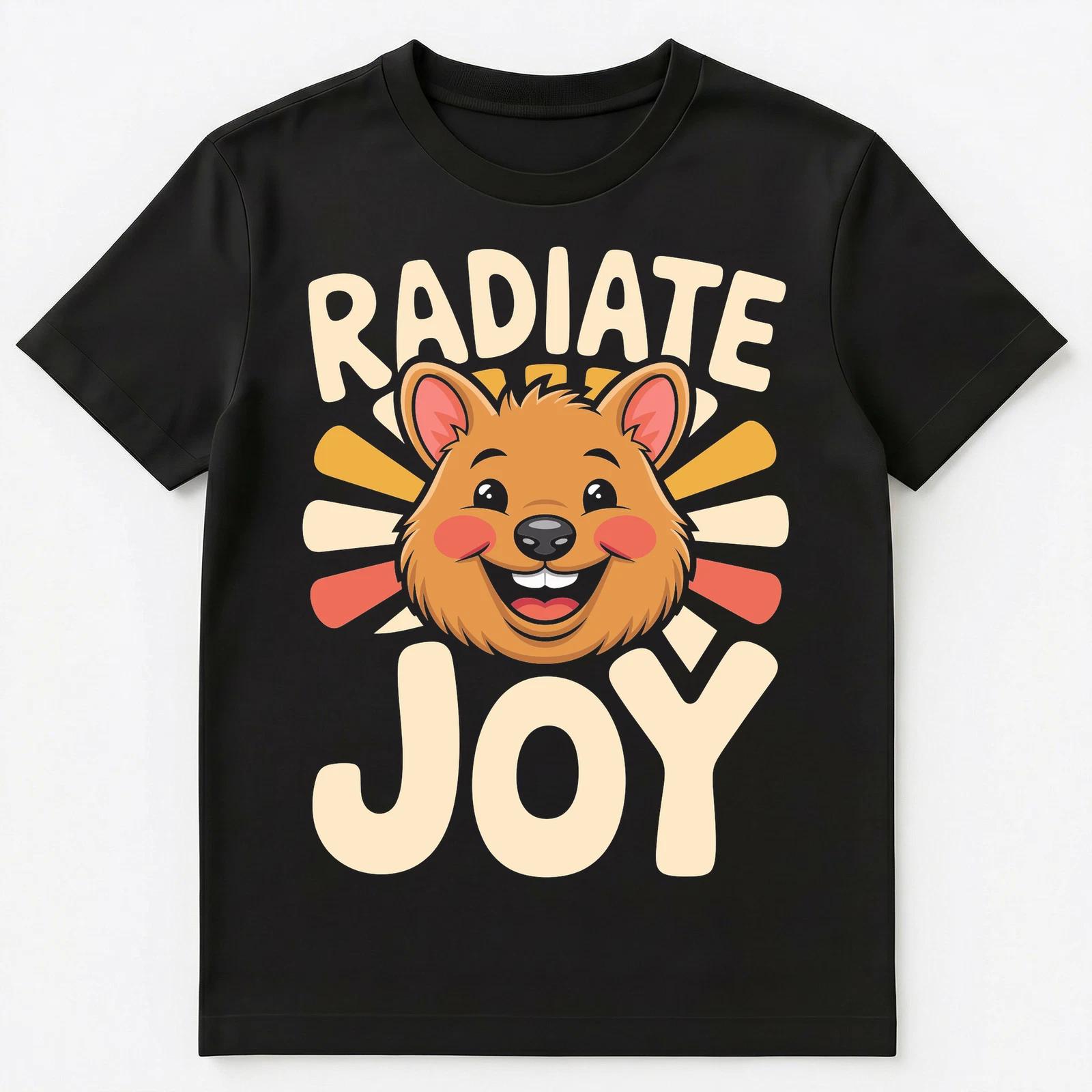

Quokka Radiate Joy Motivational Graphic Design Unisex T-Shirt XL