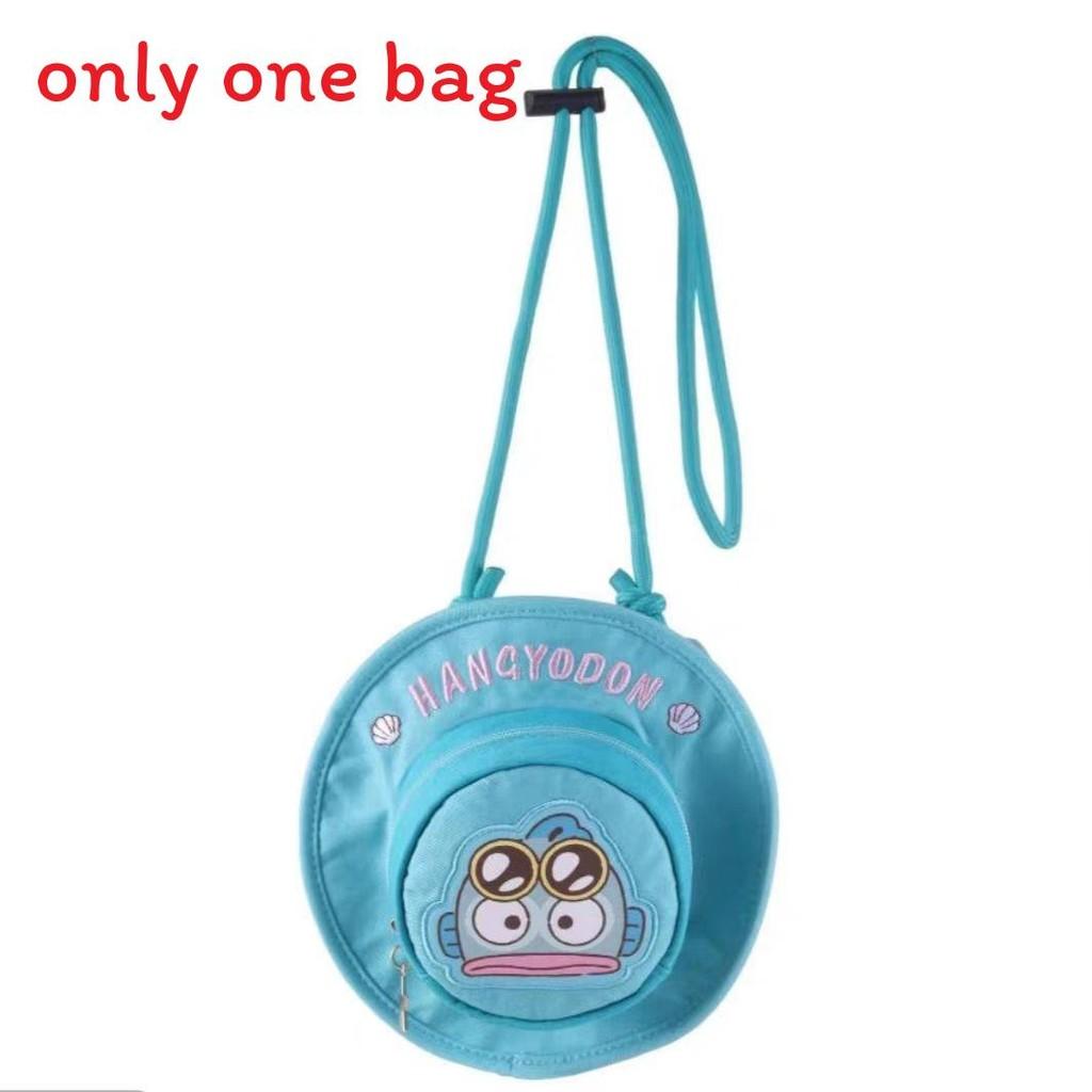 Canvas Sun Cute Hat Crossbody Bag With Lotso Nick Embroidery Design