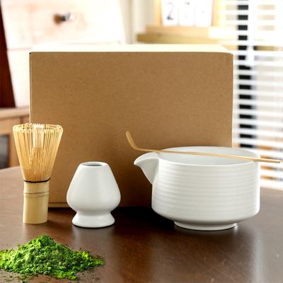 4-częściowy japoński zestaw do herbaty Matcha, stojak na trzepaczkę, ceremonia parzenia herbaty, miska do mielenia Matcha, szczotki, uchwyt na narzędzia do herbaty, akcesoria do parzenia herbaty