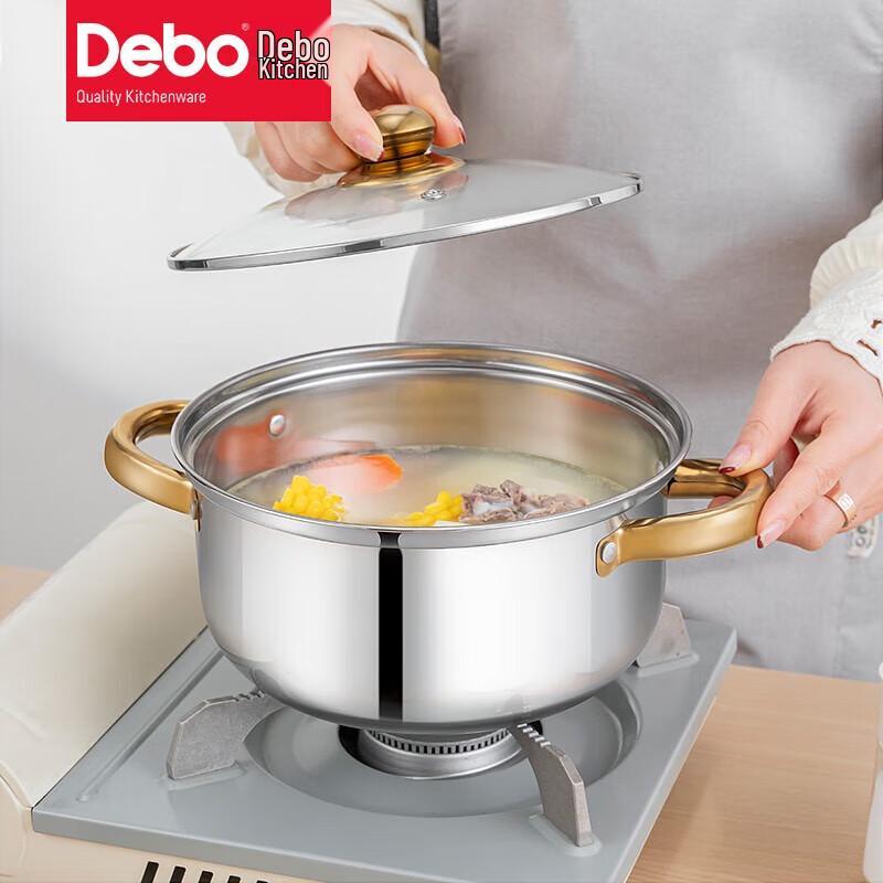 Deber Willi Edelstahl Suppentopf & Milchtopf Set