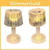 Dimmable Bedside Lamp Mini Crystal Lamp Plastic Lampshade Modern And Simple Style Perfect Gift For Anniversaries
