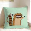 R-Regular Show Pillow Cover  Custom Cushion Cover Cute Funny Pillow Case For Wedding Party Home Decor
