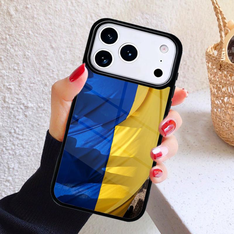 Чехол для телефона с флагом Украины в форме сердца для iPhone 17 Air 16 15 14 13 12 11 Pro Max Plus iPhone 16 Pro Max