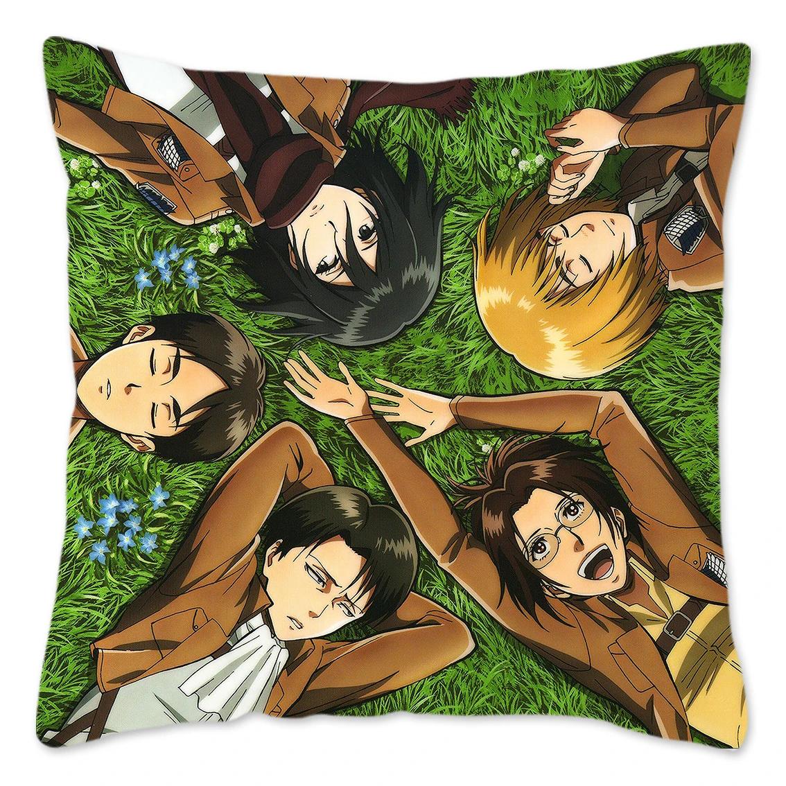 

Подушка Чехол Атака Титанов Домашнее Украшение Полиэстер Наволочка для Дивана Спальни Декоративная Наволочка Housse De Coussin 16x16in 40x40cm