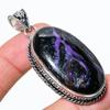 Russian Charoite Gemstone 925 Sterling Silver Jewelry Pendant 2.36" U8E15