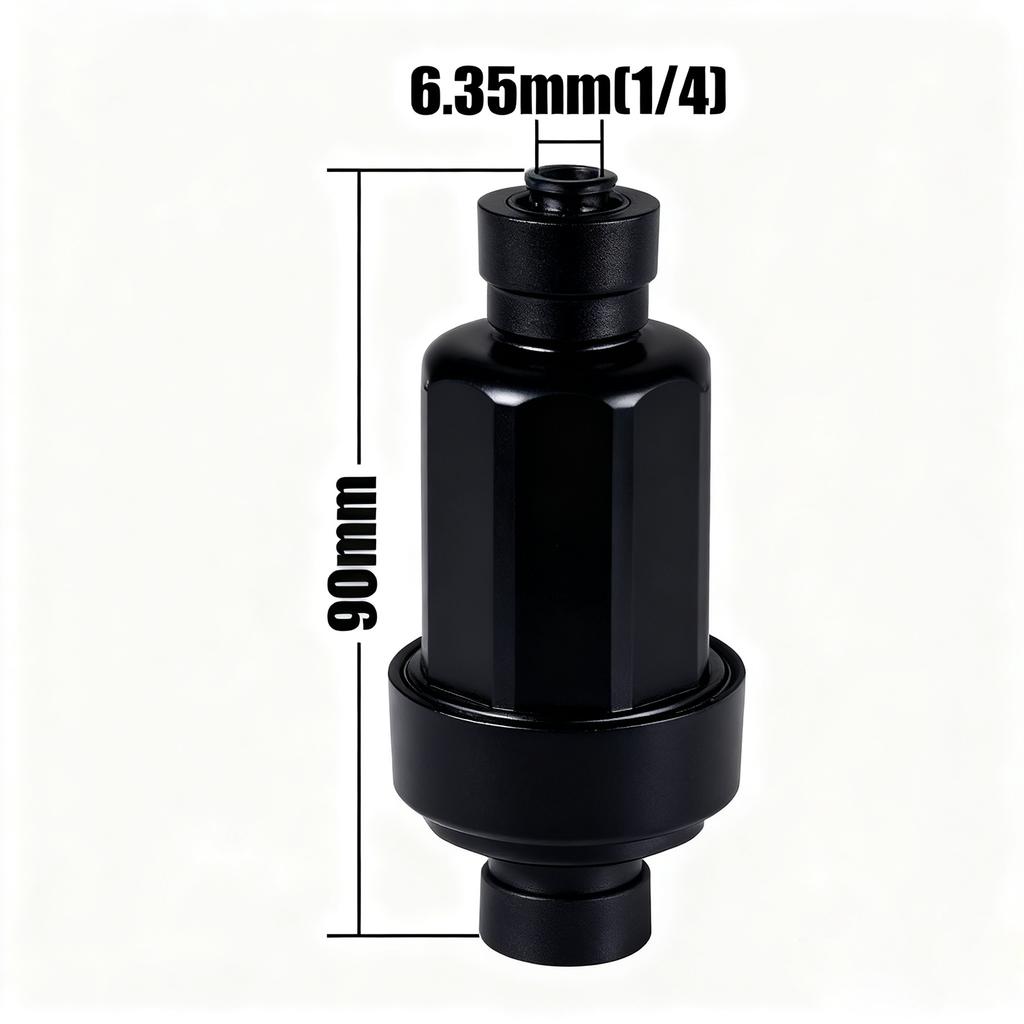 1/4"3/8" Schnellkupplung Mikrofilter Gartenbewässerungssystem Filtration 40 Mikron Filter für Außendurchmesser 6,35/9,52mm Rohr Reiniger Sieb