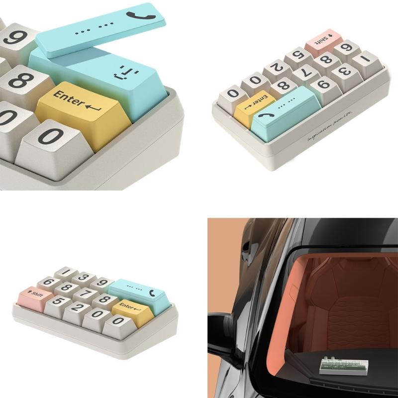 Temporary Parking Card Keyboard Shape Cellphone Number Plate Car Dashboard Telephone Number Plate Car Interior Accessory