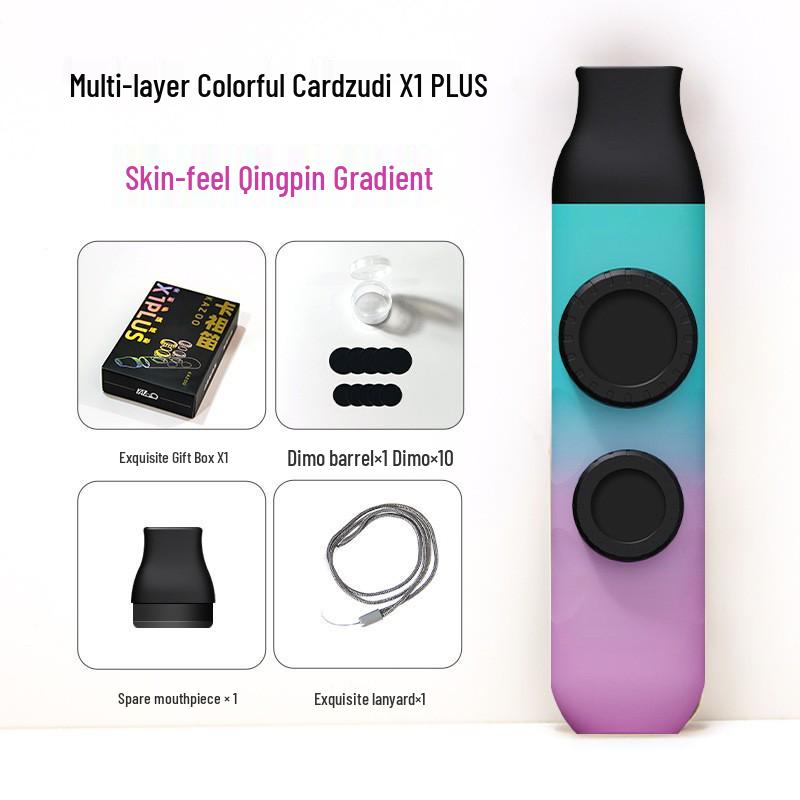 Gradient Color Double Hole Kazoo with Double Membrane - High Low Tone Kazoo Instrument