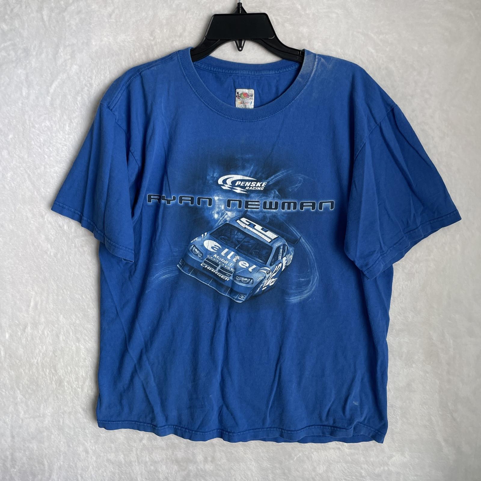 Chase Mens T Shirt Blue Graphic Ryan Newman Large Short Sleeve Crew Neck S разноцветный