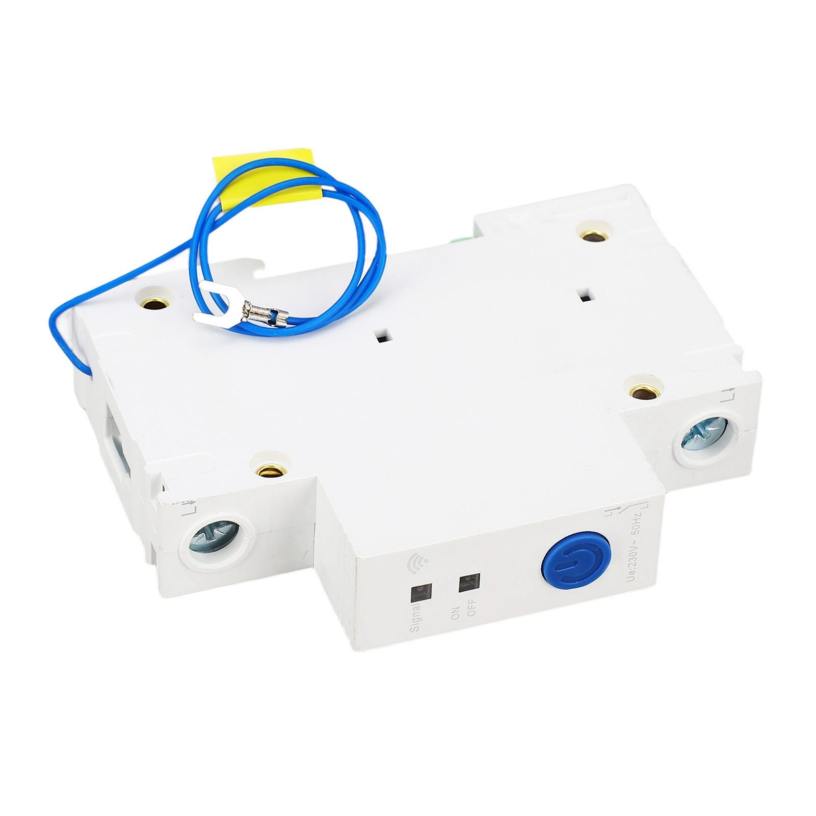 

1P 230V Автоматичний вимикач Керування додатком Дистанційне керування DIN-рейка Pa66 Інтелектуальний вимикач 2,4 ГГц WIFI Автоматичний вимикач