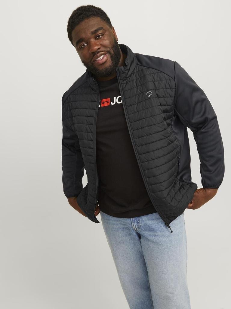 Зимняя куртка Jack & Jones Multi со стеганым воротником Plus Size Jacket (12253852) Jjemulti Noos Pls (12253852) черный