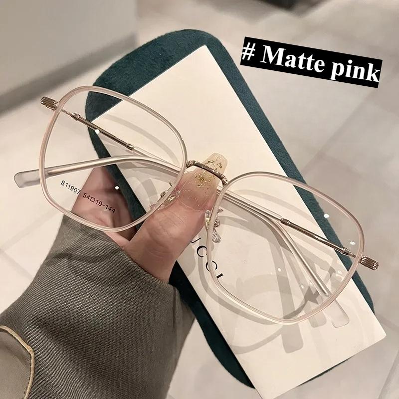 Anti Blue Light Myopia Glasses 0 ~ -4.0 Resin Lenses Plastic+metal Frame Square 8 Colors To Choose From Computer Glasses