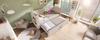 Upholstered daybed 90x190 cm, sofa bed, pull-out bed, armrests, USB & Type-C charging port, cup holder, linen blend fabric, beige, without mattress.