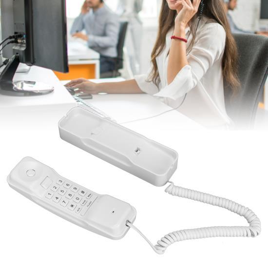 Corded Phone Wall Mountable 1 Handset Corded Telephone for Home Business Hotel Guest Room