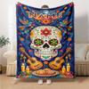 Day Of The Dead Sugar Skull Home Customize Your Name Blankets Soft Lightweight Cozy Allseason Throw Perfect For Couch Office Bed Living Room Picnic Or