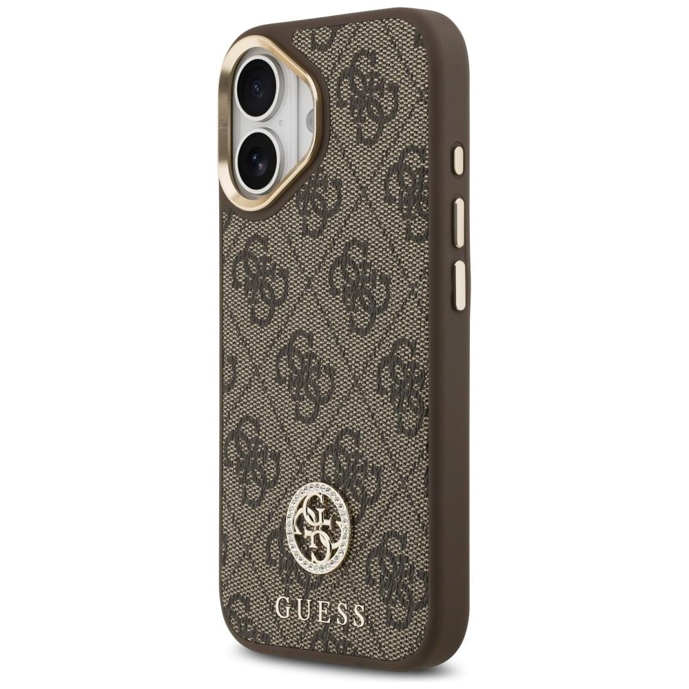 Guess Funda 4G Strass Logo y Correa Grande Para Iphone 17 Magsafe Metal