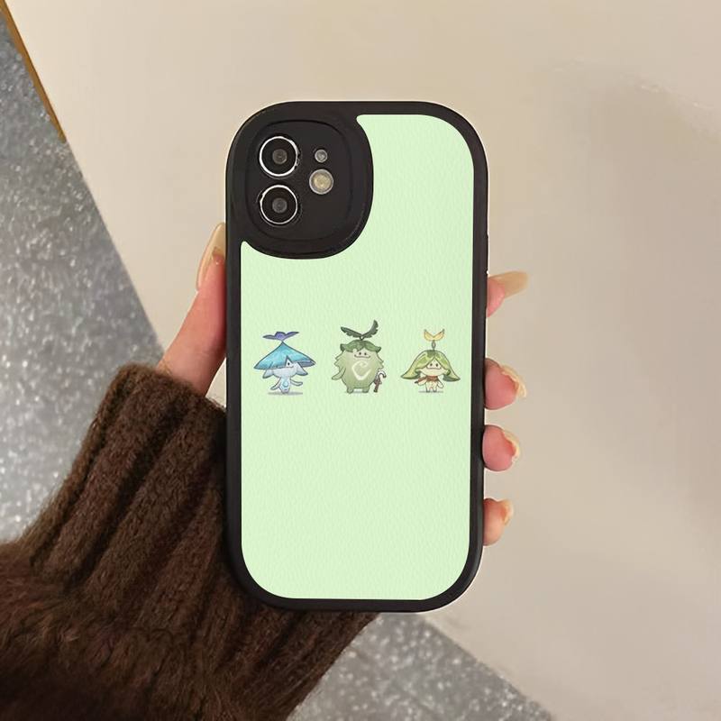 Coque de téléphone en cuir dur Aranara Genshin Impact pour iPhone 13 12 Mini 11 14 Pro Max Xs X Xr 7 8 Plus 6 6s Se 2022 coque en silicone