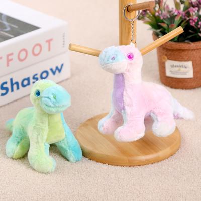 Tie-Dye Dinosaurier Puppe Anhänger Schlüsselanhänger Plüschtier Geburtstagsgeschenk Mädchen Stoffpuppe Taschenanhänger