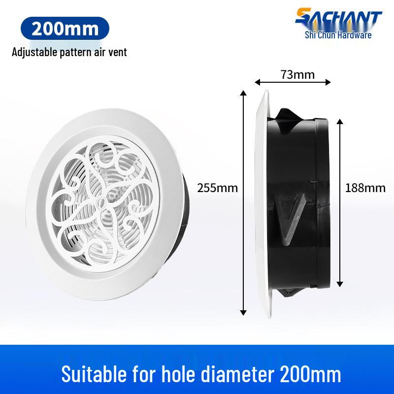 Adjustable ABS Round Vent for Central Air Conditioning