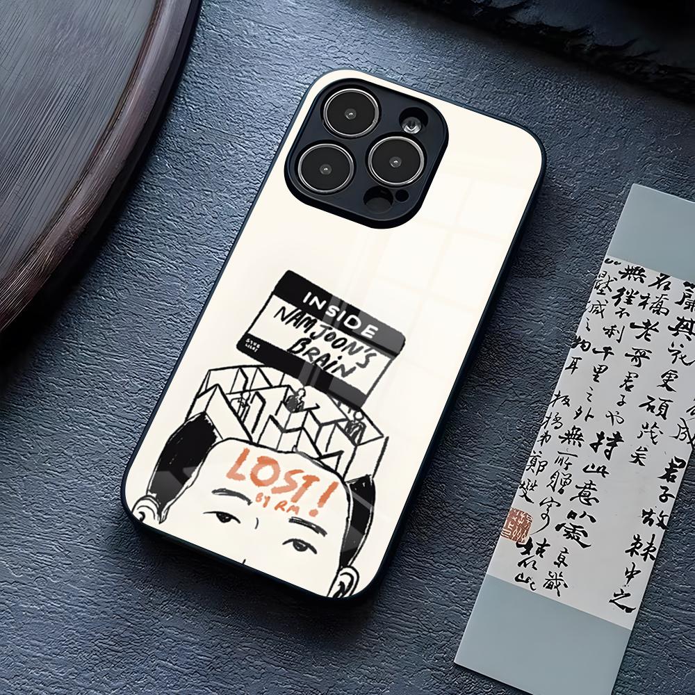 Cool RM RPWP Phone Case For IPhone 16 Pro Max 17 14 15 Plus 13 Mini 11 12 X XR XS 8 7 Plus SE Glass Cover iPhone14 Pro