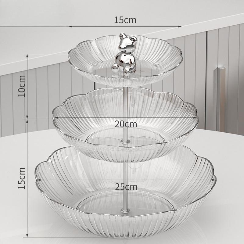 Nordic Style Multi-layer Fruit Plate Home Living Room Cake Dessert Table Hotel Restaurant Afternoon Tea Creative Platter