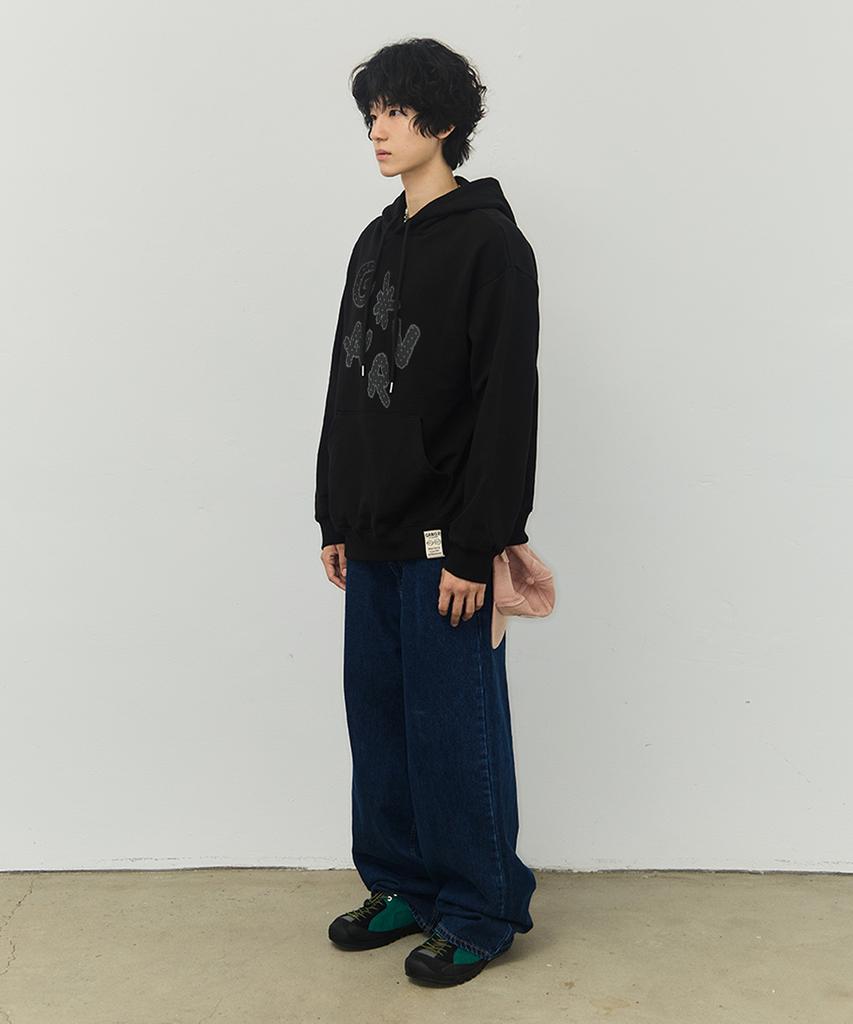 [Unisex] Dots Grav Hoodie_Black