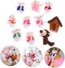 Milisten Wolf and Lambs Finger Puppets Soft Durable Hand Puppets for Interactive Play At Home and School Gifts for Boys and Girls