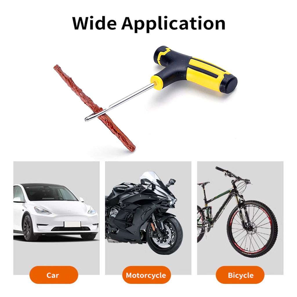 Tire Repair Kit, 15 PCS Tire Plug Kit To Fix Punctures and Plug Flats Patch, for Cars, Motorcycles,