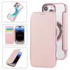 Wallet Leather Case for iPhone 16 17 Pro Max 16E Air 15 Plus 14 13 12 for Magsafe Wireless Charging Plating TPU Magnetic Cover