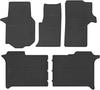 Dywaniki samochodowe gumowe do: Mercedes Crafter II Kastenwagen 2 Reihen (2016-) - czarne, dopasowane