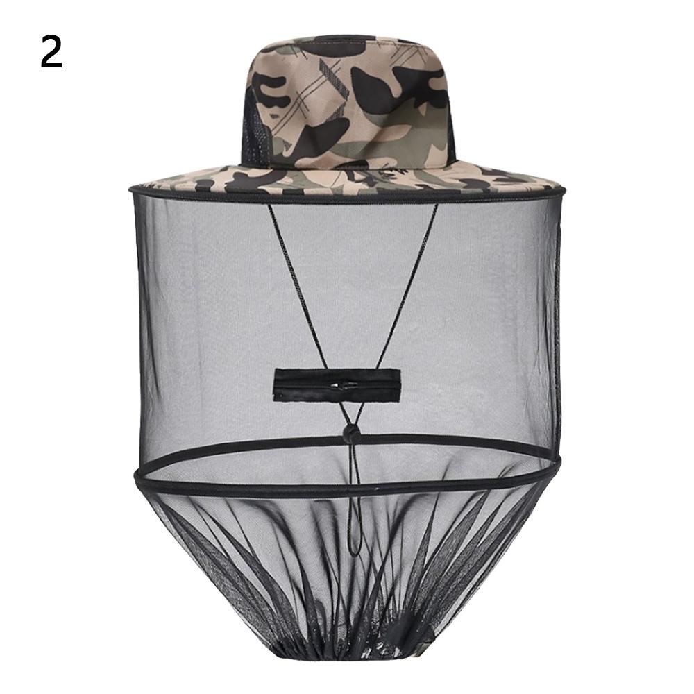 Unisex Bucket Hats Foldable Mosquito Hat With Hidden Net Mesh Repellent Insect Bee Protection Outdoor Sunscreen Fishing Cap