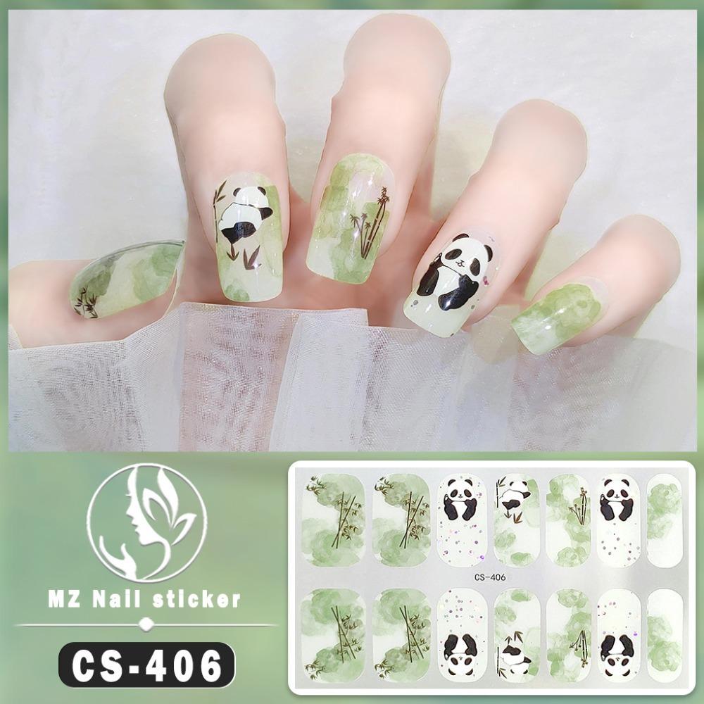 3D Nails Polish Wraps Nail Art Sticker Waterproof Gel Nail Stickers Set French Nail Decals Salon