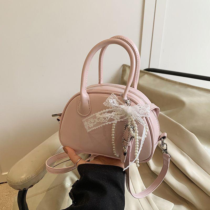 Korean portable bowling bag women's new trendy fashion shell bag niche versatile crossbody bag