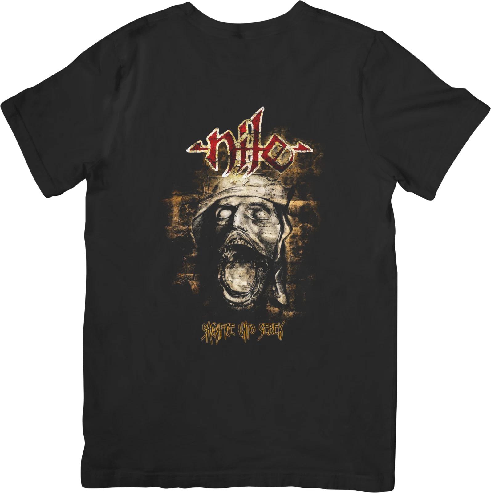 

Nile heavy metal Music Unisex Fit for Men & Women Quality Cotton T-Shirt Black L