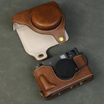 Pour appareil photo argentique Fujifilm Xhalf Housse en cuir PU Anti-rayures et Anti-chute Sac d'appareil photo portable avec bandoulière Accessoires