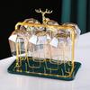 Elk Head Iron 6-Cup Inverted Drainer Rack