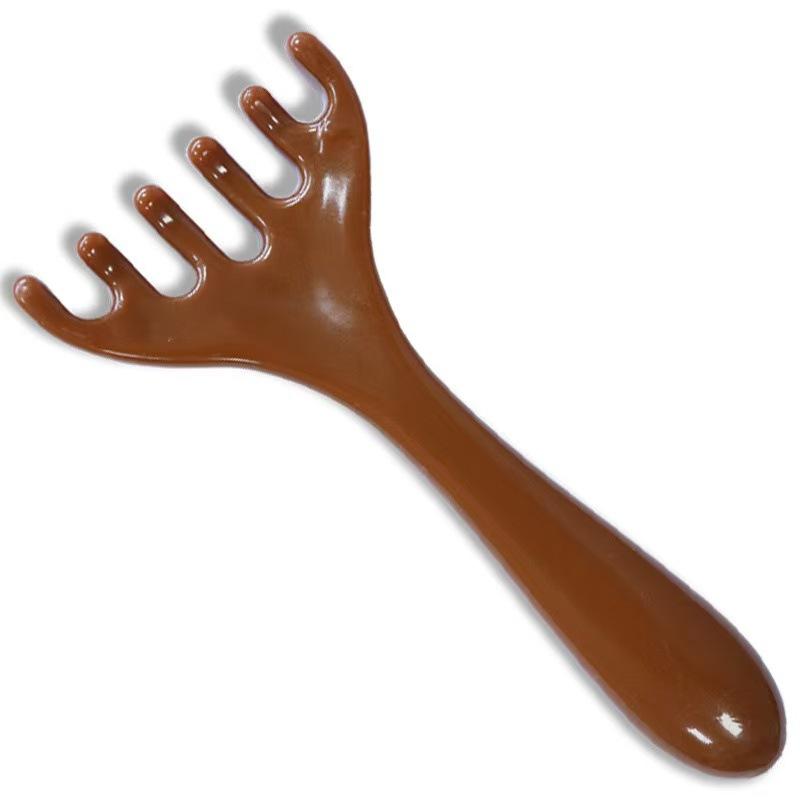Six Claw Comb Scratching Head Point Scraping Meridian Comb Deer Antler Massage Comb Meridian Massage Comb Head Unclog Massager