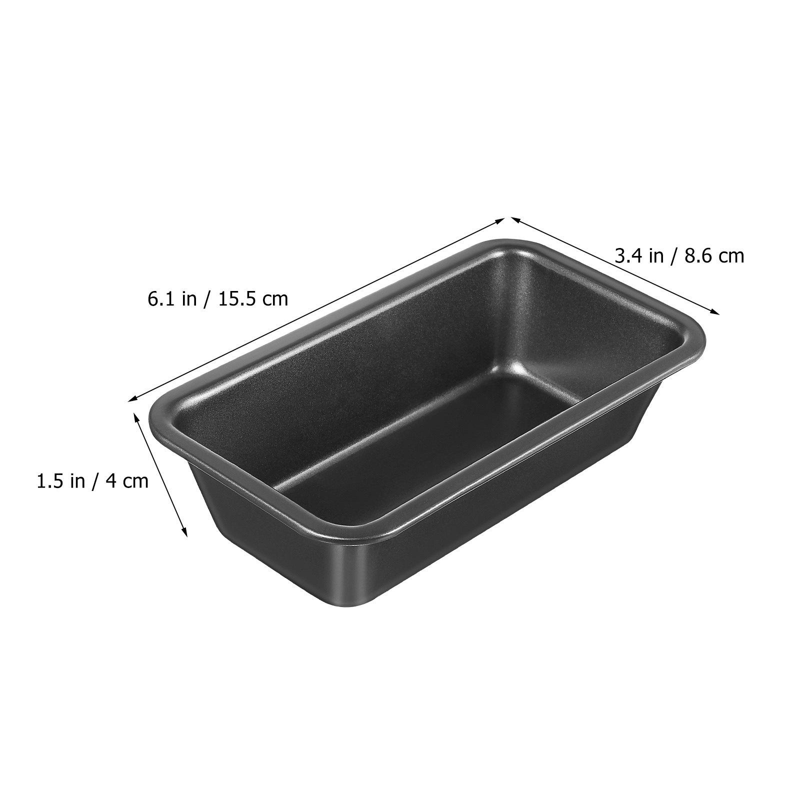 3pcs Bread Loaf Pans Carbon Steel Sandwich Pan Non Stick Baking Pan Rectangular Cake Pan Bread Tray Baking Mold Storage Box