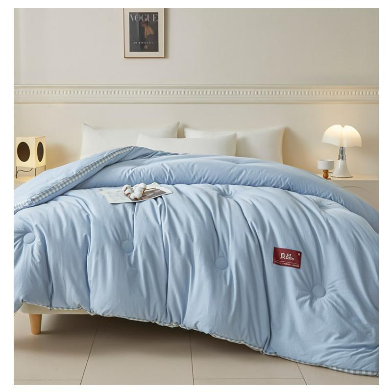 

Летнее одеяло Идеальное сочетание для летних ночей, наслаждайтесь прохладным и уютным сном 150x200cm синий