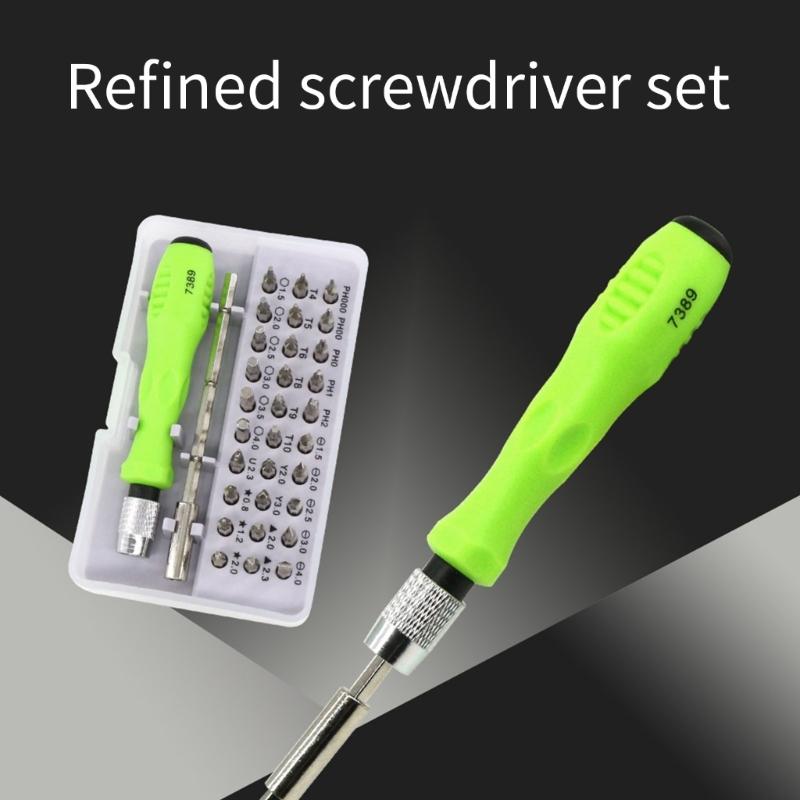 Comprehensive 32 In 1 Magnetic Screwdriver Suitable For Electronics Maintenance Furniture Assembly With Comfortable Grip