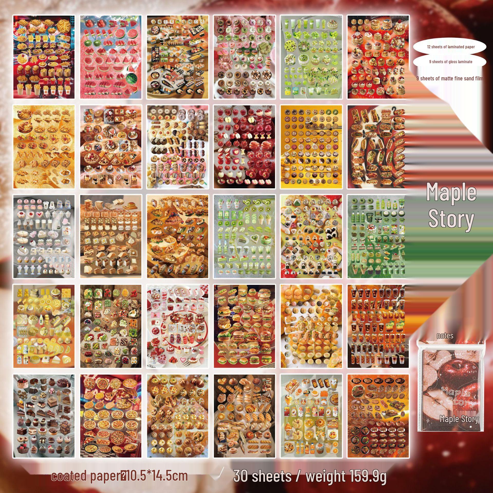 Yu Xian Stardust Notes Vintage Style Collage Sticker Book for DIY Journals